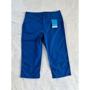 Women's Columbia Electric Blue Capri Pants, Size 8 NWT, Outdoors, Cotton, Sporty